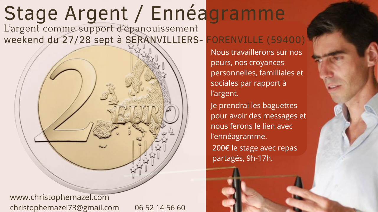 stage Argent 27 et 28 sept à SERANVILLIERS