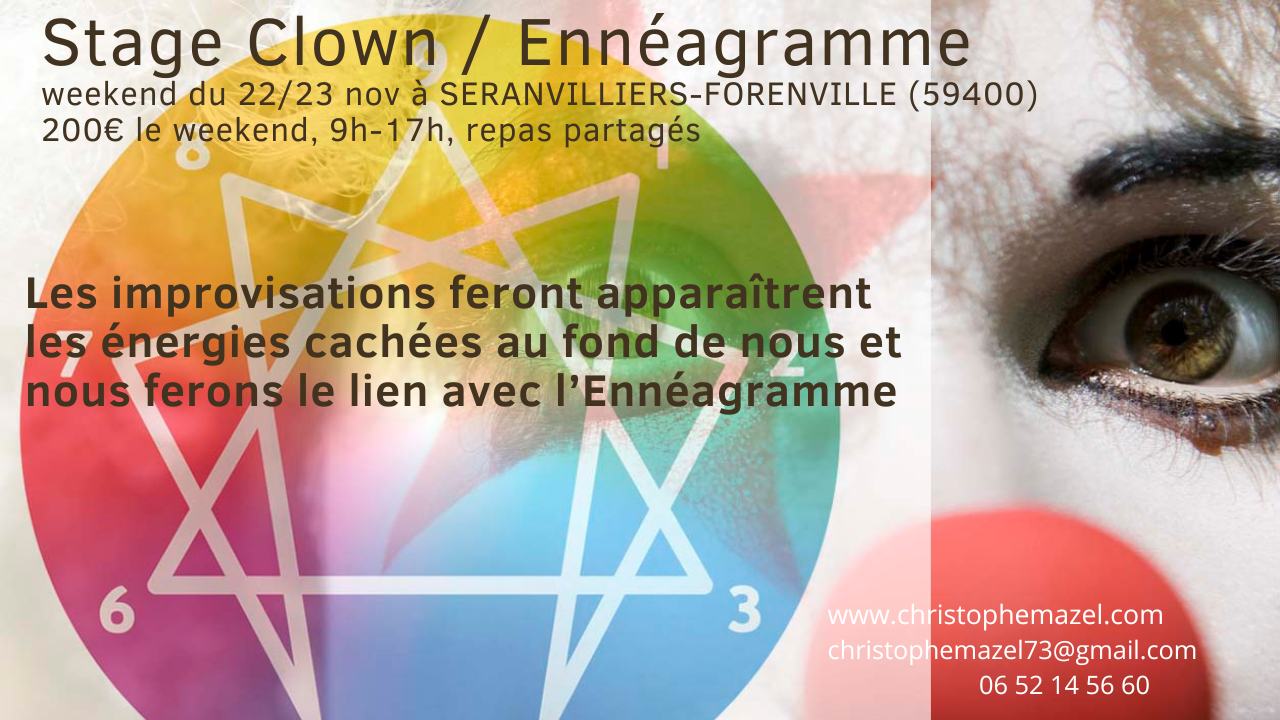 stage clown 22 et 23 nov à SERANVILLIERS
