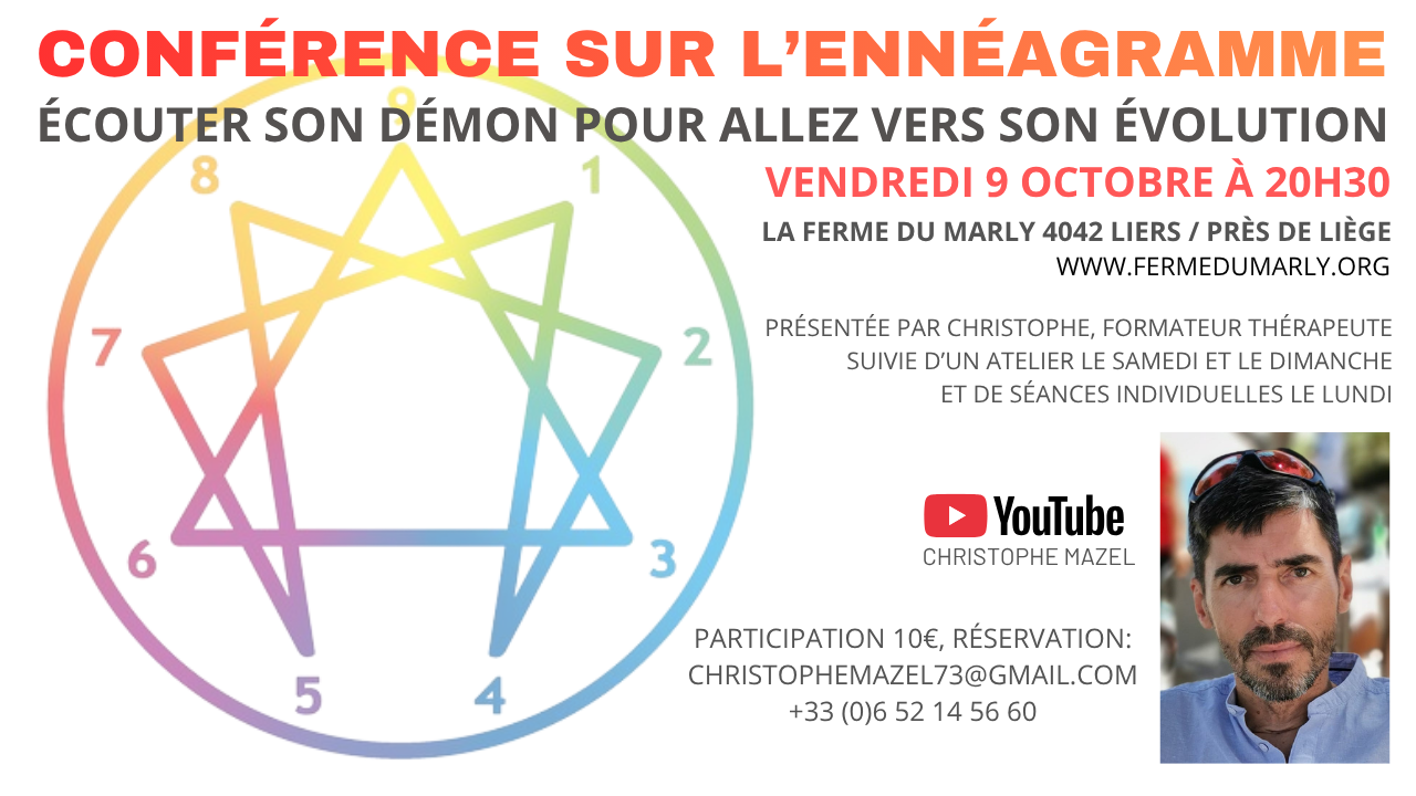 conférence ennéagramme 9 octobre Liège